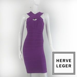 Purple Bandage dress - Small